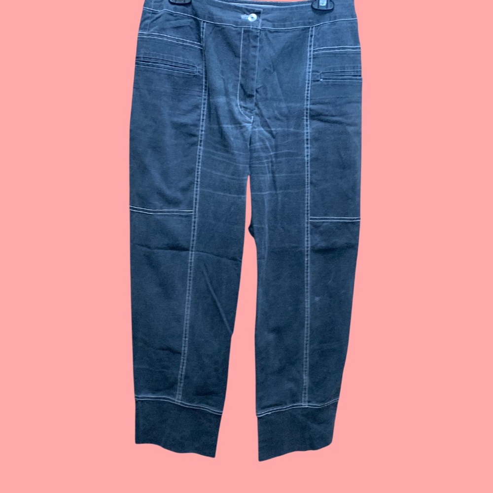 Barbara Lesser Woman’s  Black Relaxed Boyfriend Jeans Woman’s 8